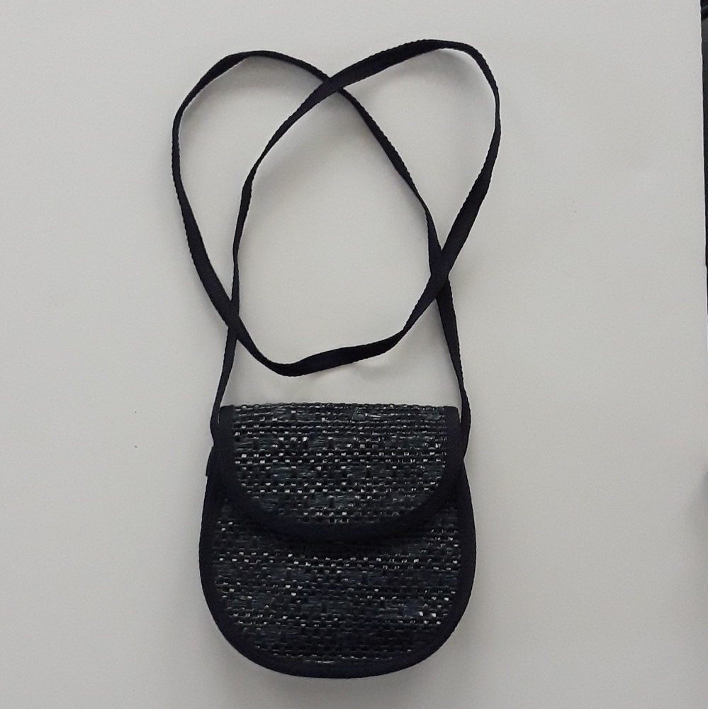 Rodolfo Navy Braided Crossbody Purse - Picture 2 of 8